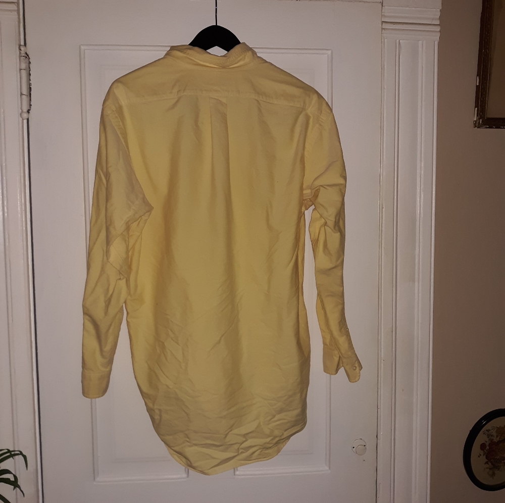 Ralph Lauren Yarmouth Yellow Oxford Shirt. Size 15 1\2  33. Great Used Condition